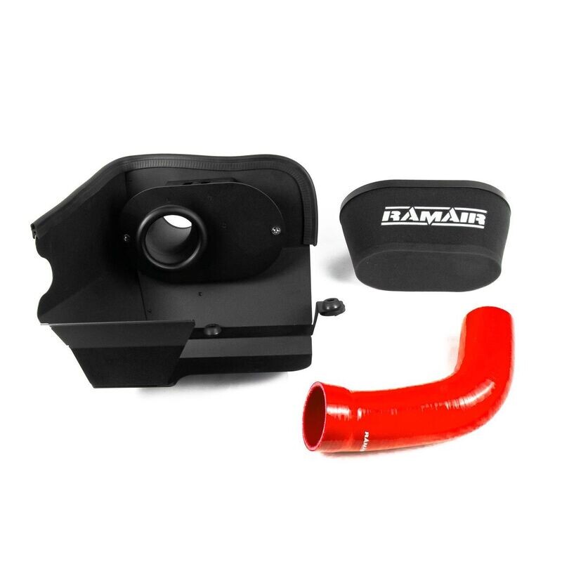 Ramair Air Filter & Heat Shield Intake Kit Red Intake Hose VW MK7 Golf GTI & R, Audi A3, S3 8V, Seat Leon Cupra 280 & Skoda Octavia RS
