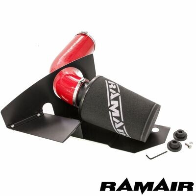 Red - Ramair Air Filter & Heat Shield Induction Intake Kit EA888 2.0 TSI TFSI Audi A3 (8P), Skoda Octavia (1Z), Seat Leon (1P), VW Golf GTI (mk6), VW Scirocco