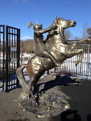 Bronco with Knight Rearing 9ft Bronco with Knight Rearing 9ft