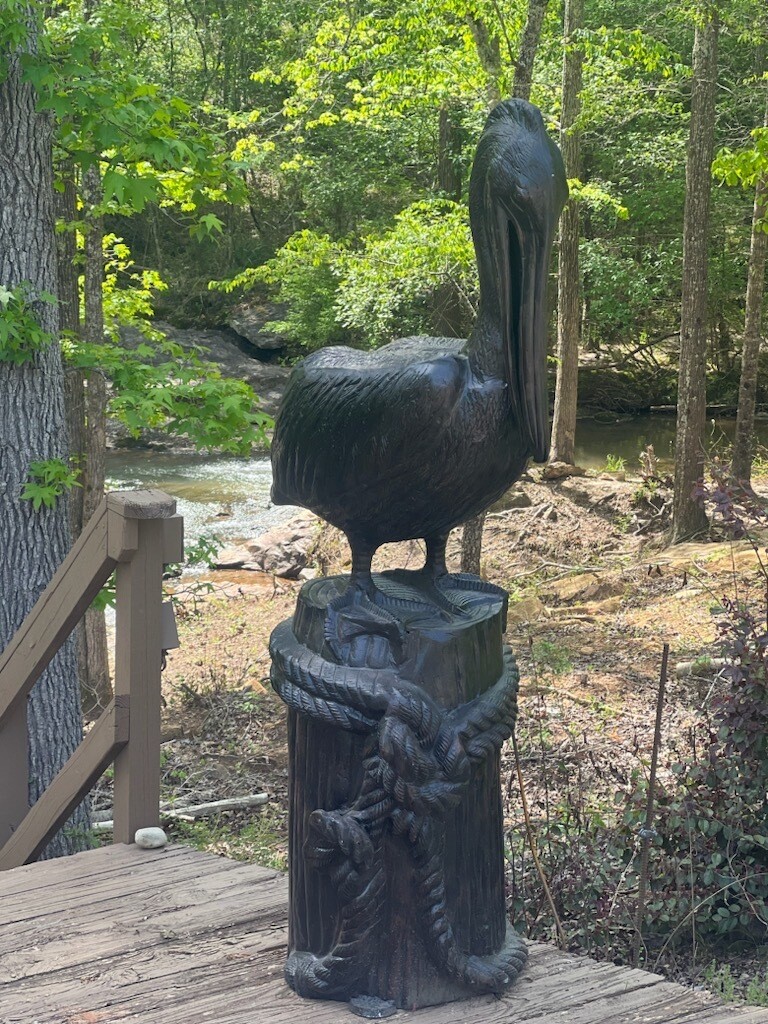 XL Pelican on Stump 6 Ft Tall