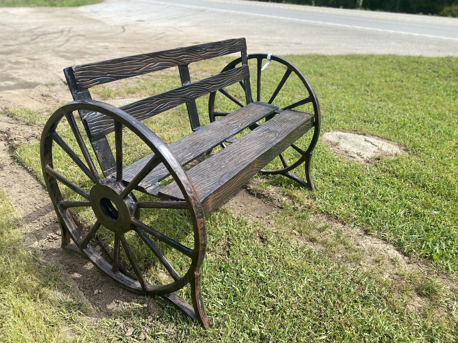 Wagon Wheel Bench