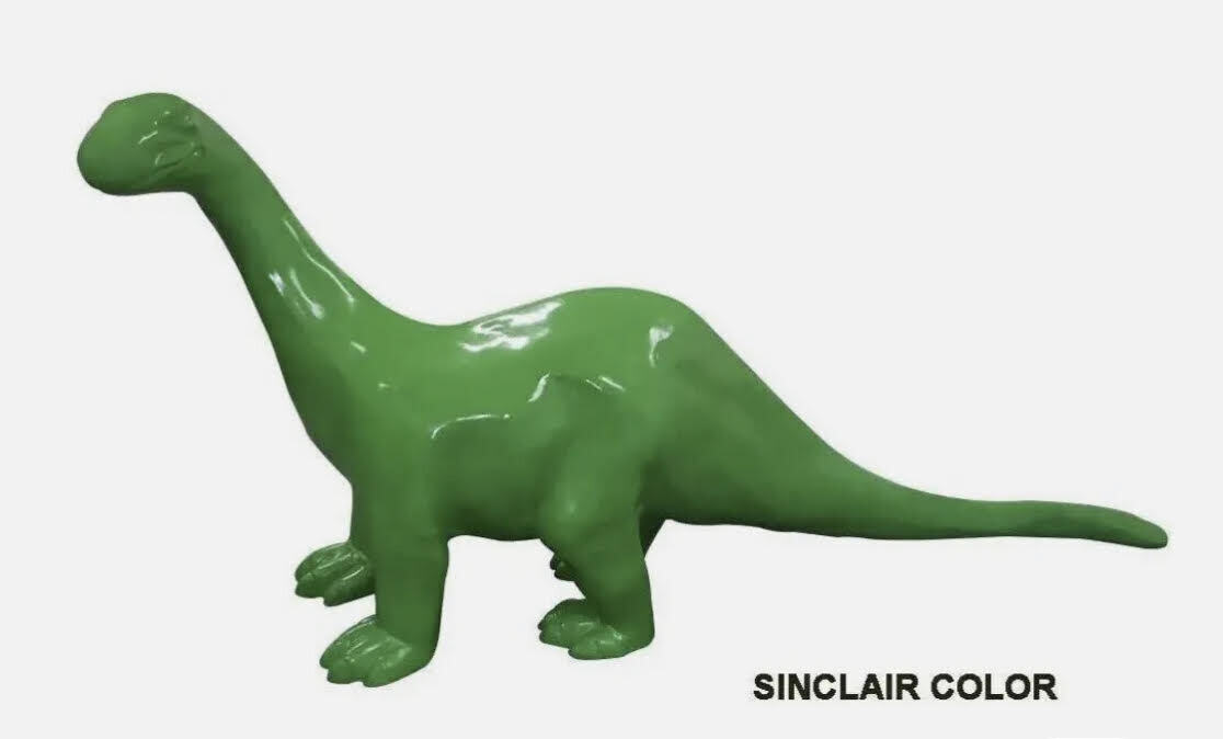Sinclair Dinosaur Aluminum Statue