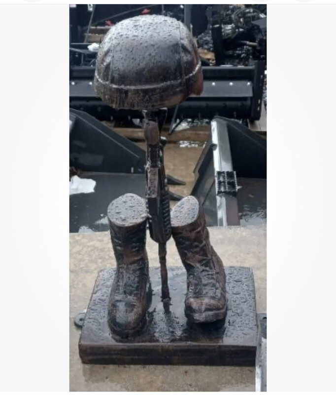 Battlefield Cross Statue