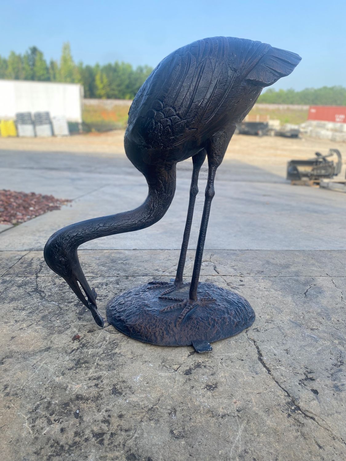 Large heron fishing Large heron fishing