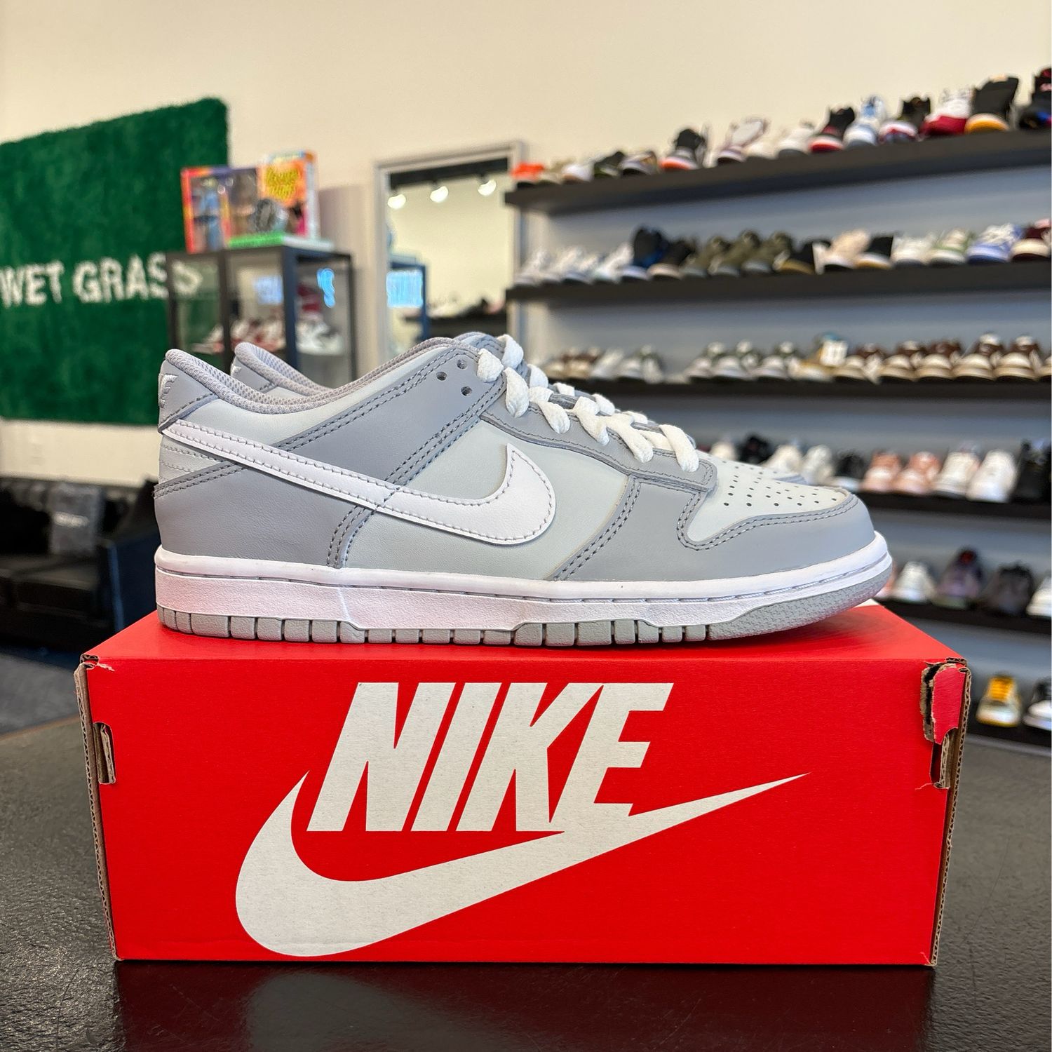 Nike Dunk Low Two Tone Grey Size 5Y (6.5W) Brand New