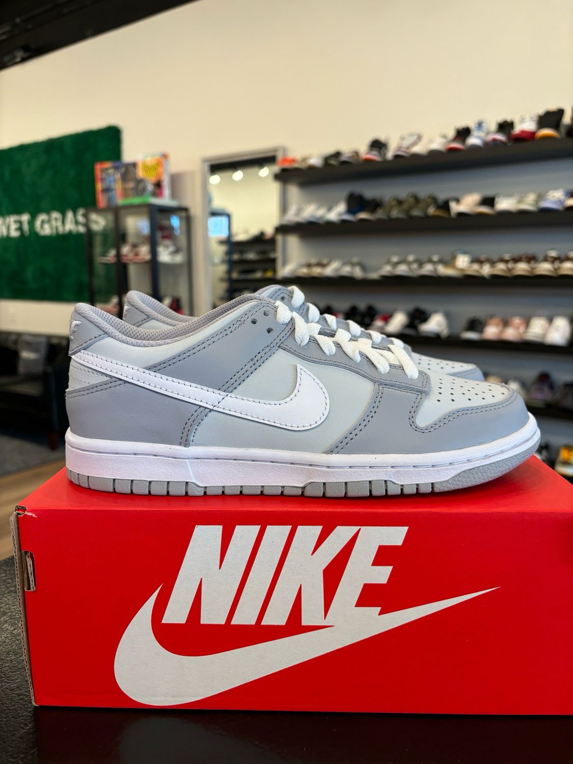 Nike Dunk Low Two Tone Grey Size 5.5Y (7W) Brand New