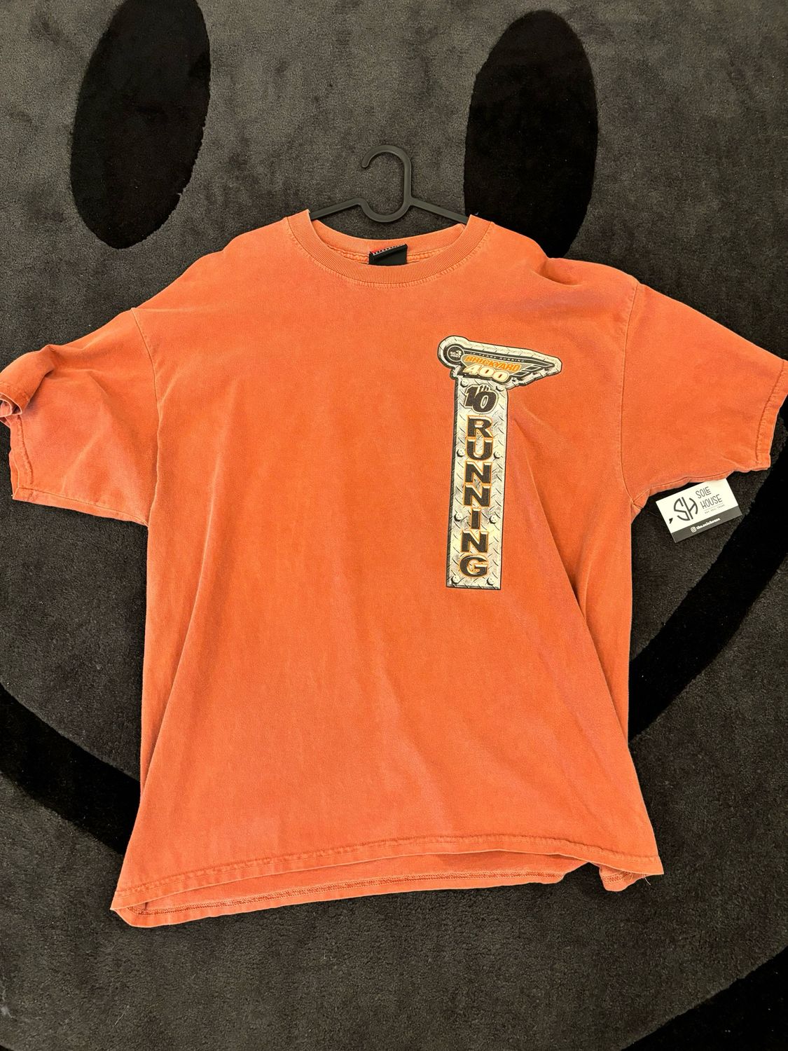 Racing Orange Brick Yard Tee Size XL VINTAGE