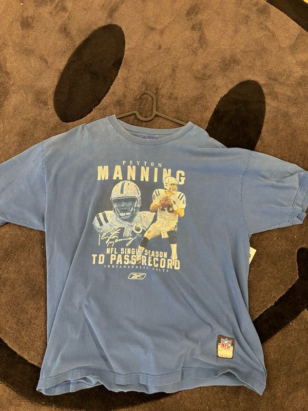 Peyton Manning Tee Blue Size XL VINTAGE