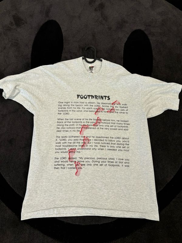 Footprint Jesus Tee Size XL VINTAGE