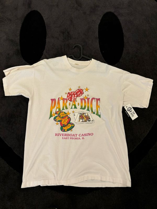 Paradice River Boat Casino Tee White Size XL VINTAGE