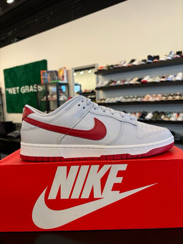 Nike Dunk Low Grey Red Size 10 Brand New