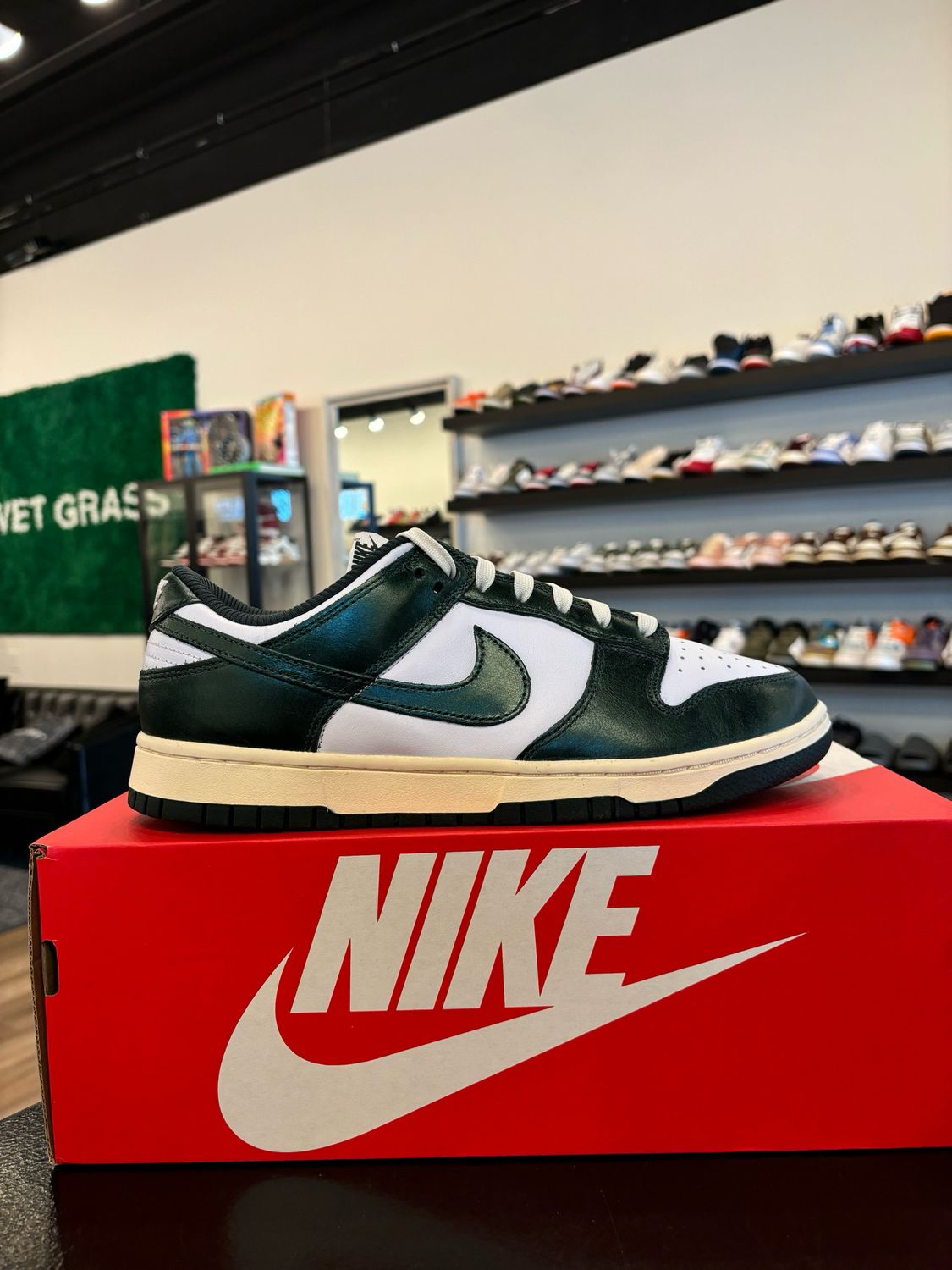 Nike Dunk Low Vintage Green Size 9.5 (11W) Brand New