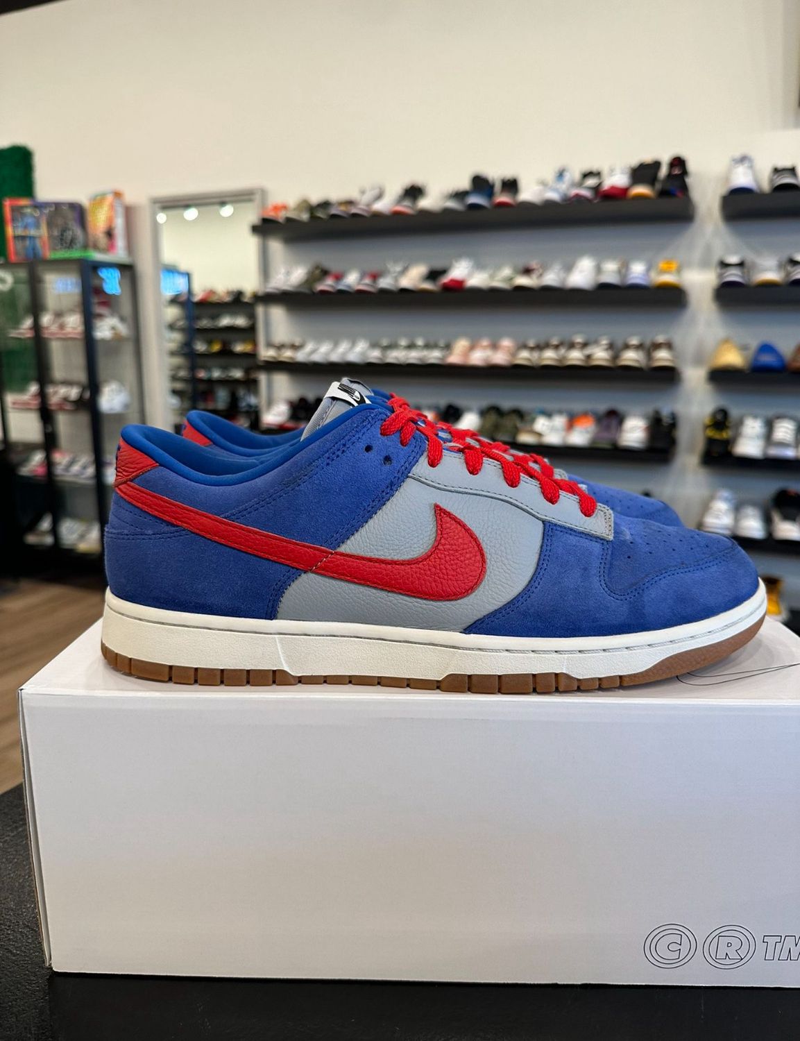 Nike Dunk &quot;By You&quot; Blue Suede Size 12 Pre-Owned