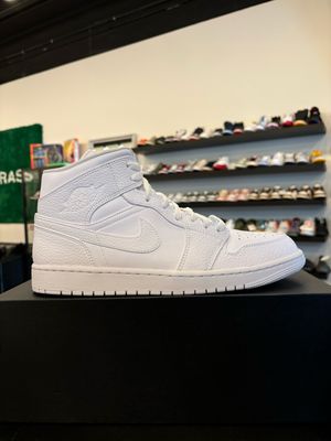 Jordan 1 Mid Triple White 2.0 Size 11 Brand New