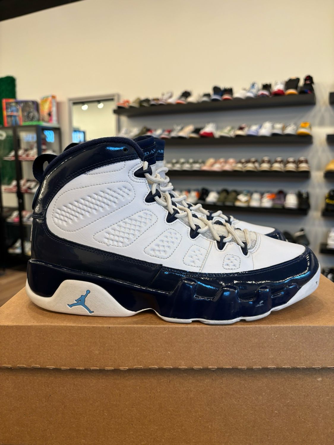 Jordan 9 UNC Size 9 Pre-Owned (No Box)