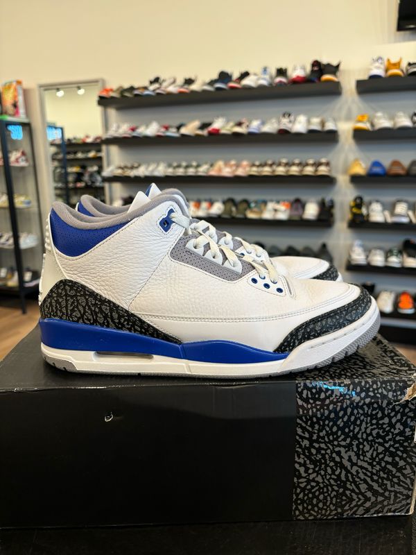 Jordan 3 Racer Blue Size 10 Pre-Owned