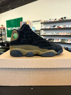 Jordan 13 Olive Size 6Y (7.5W) Pre-Owned (No Box)