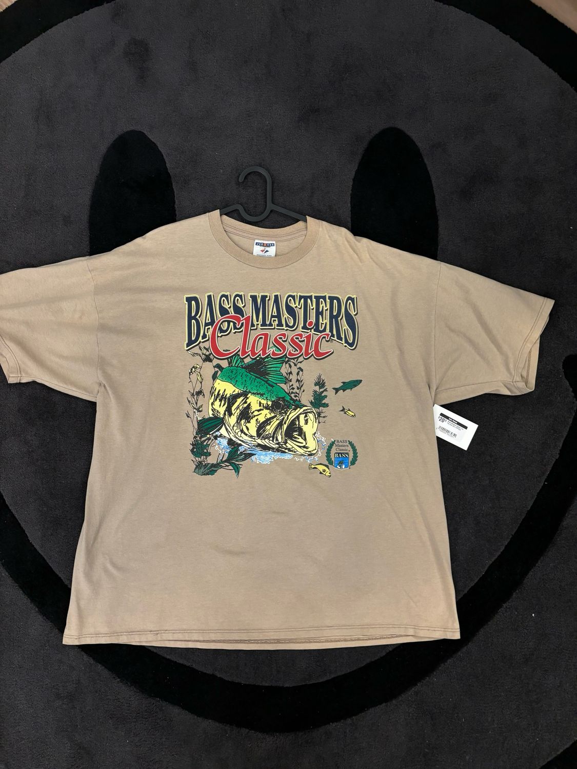 Bass Masters Classic Tan Tee Size XXL VINTAGE