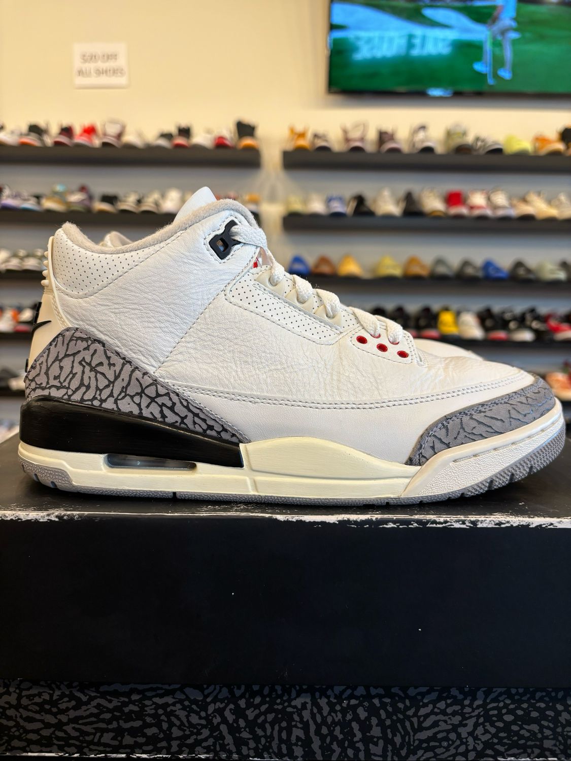 Jordan 3 Reimagined White Cement Size 8 Pre-Owned