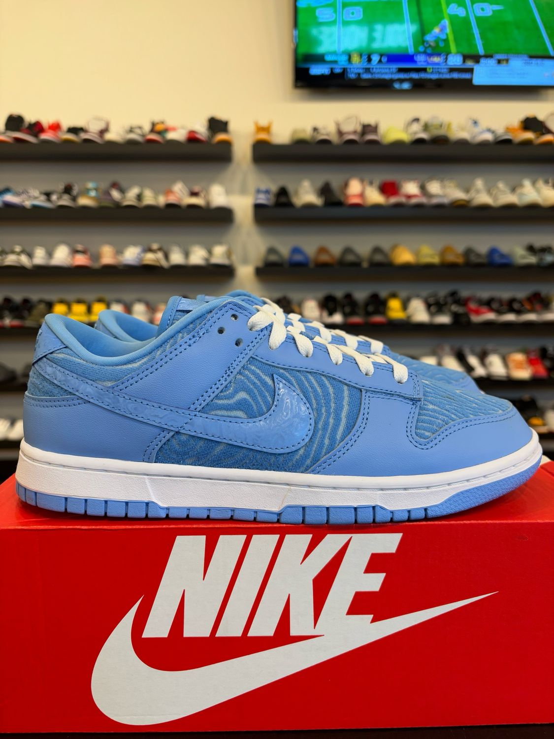 Nike Dunk Low Blue Topography Size 8.5 Pre-Owned
