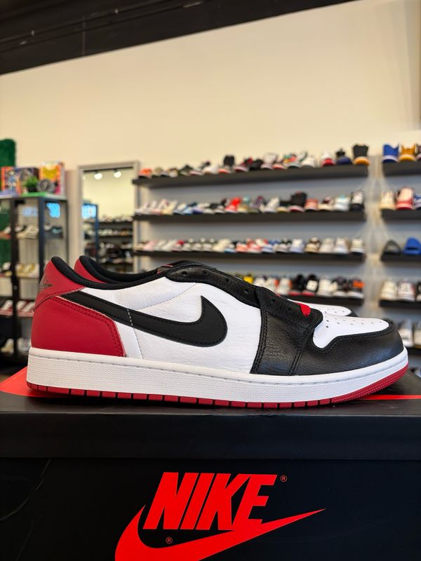 Jordan 1 Low Black Toe Size 13 Brand New