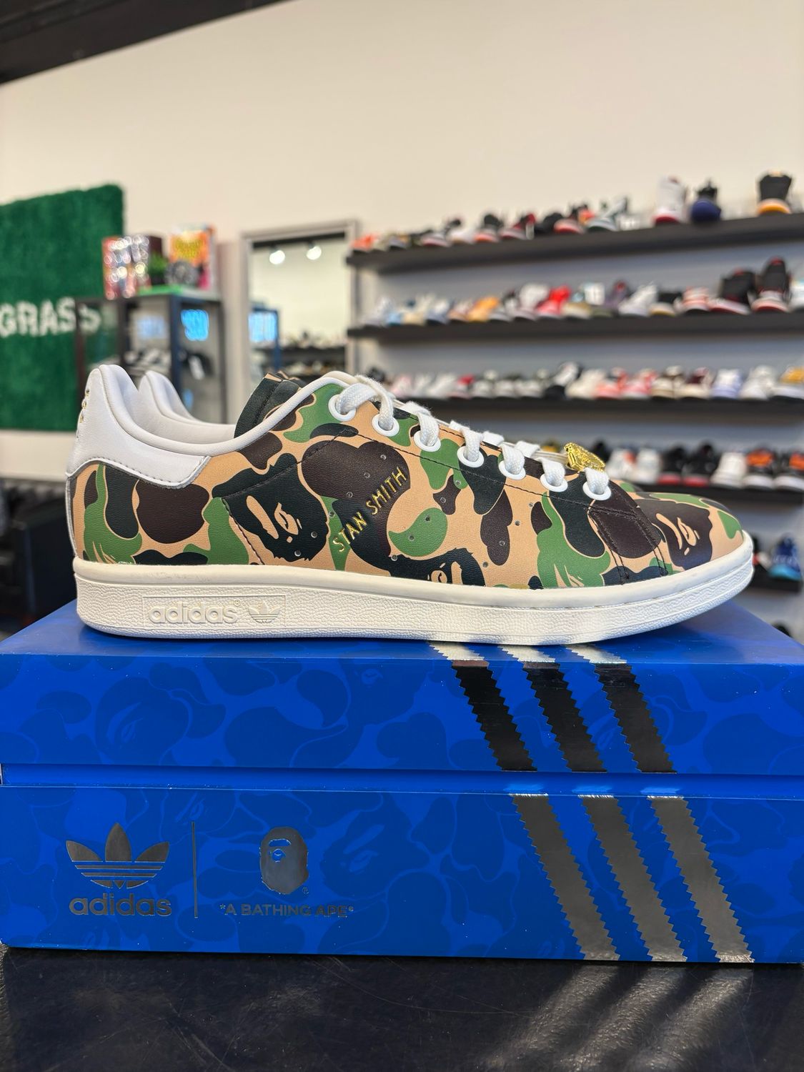 Adidas Bape Stan Smith Size 6Y (7.5W) Pre-Owned