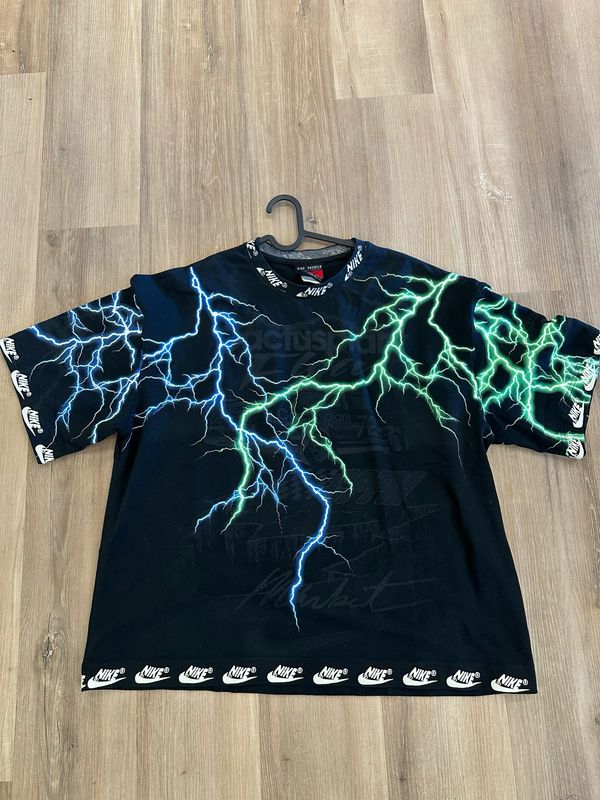 Nike CPFM Black Lightning Tee Size Large Brand New
