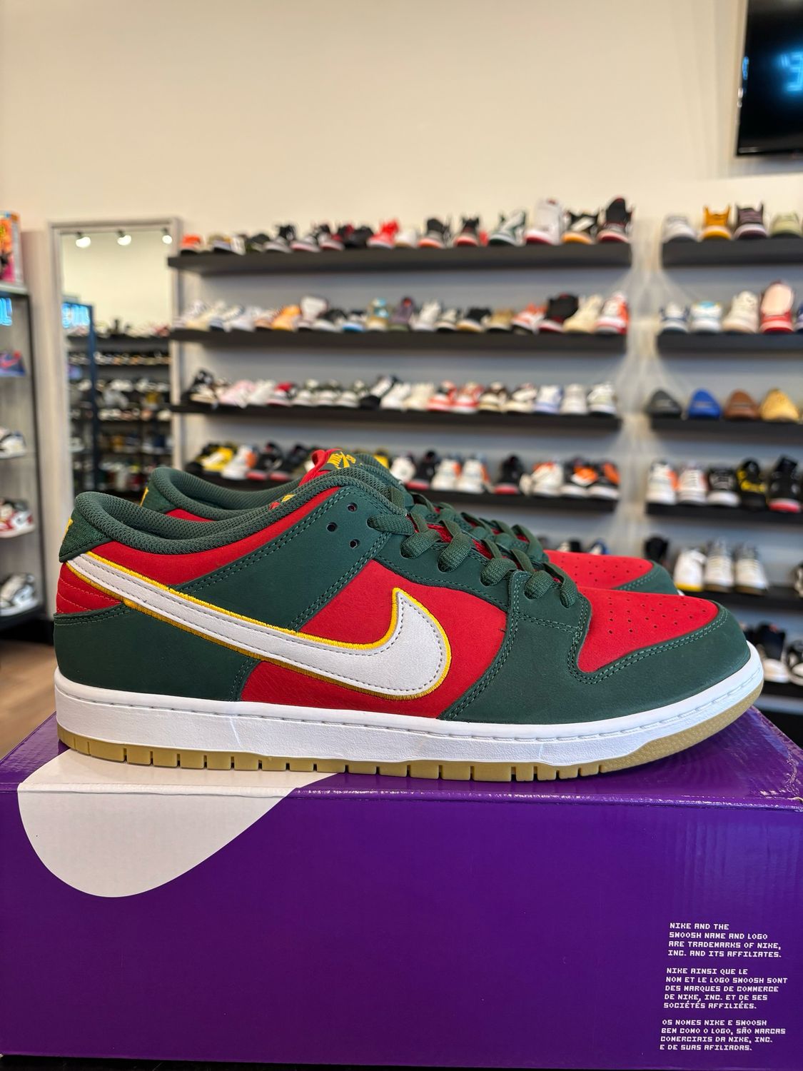 Nike SB Dunk Low Super Sonic Size 14 Brand New