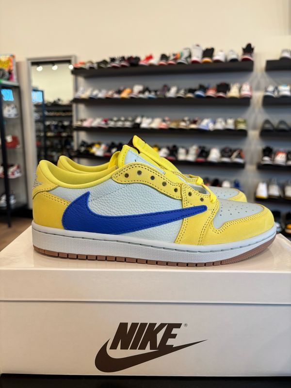 Jordan 1 Low Travis Scott Canary Size 5.5Y (7W) Brand New