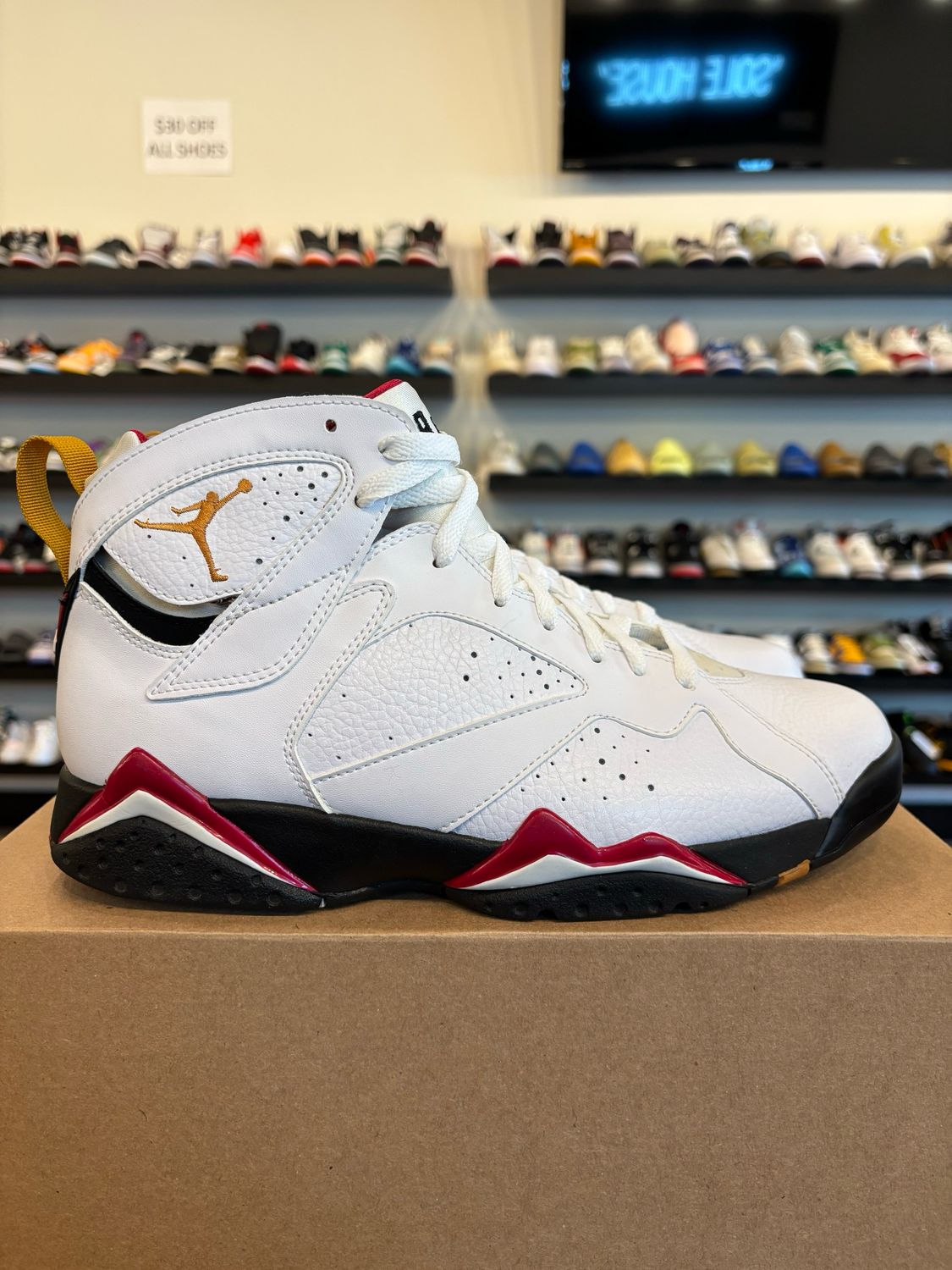 Jordan 7 Cardinal Size 10 Pre-Owned (No Box)