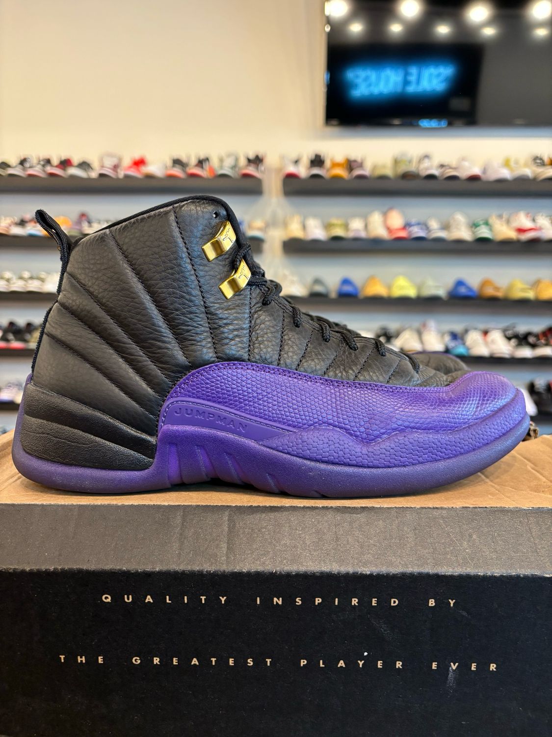 Jordan 12 Court Purple Size 9.5 Pre-Owned
