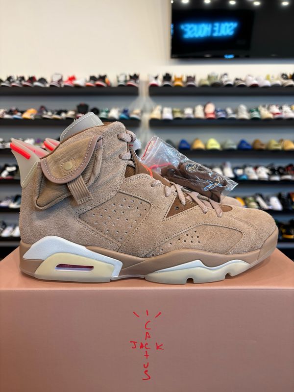 Jordan 6 Travis Scott British Khaki Size 10 Brand New