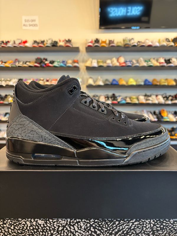 Jordan 3 Black Cat 2025 Size 12 Brand New