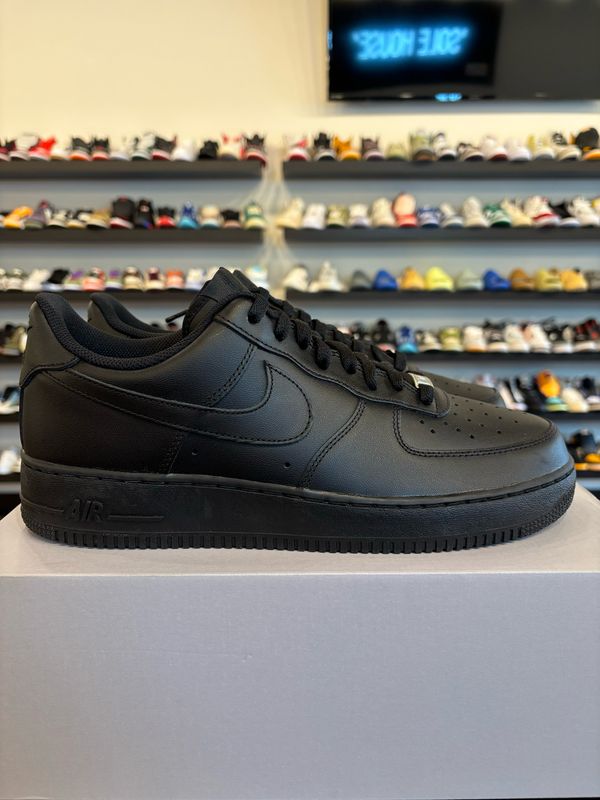 Nike Air Force 1 Low Triple Black Size 12 Brand New