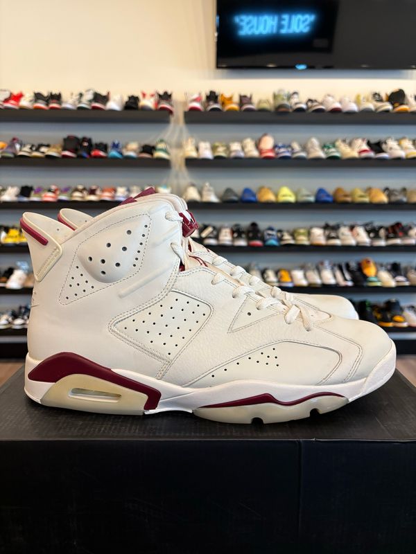 Jordan 6 Maroon Size 14 Pre-Owned