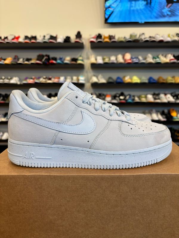 Nike Air Force 1 Blue Suede Size 8.5 (10W) Pre-Owned (No Box)