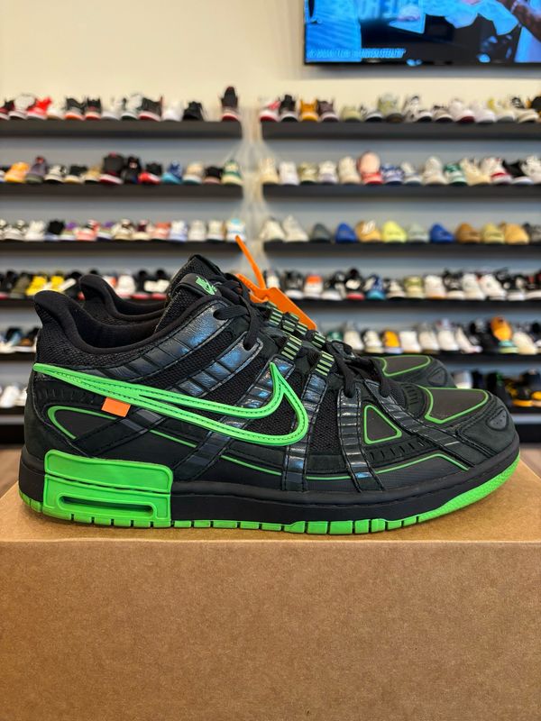 Nike Off-White Rubber Dunk Green Strike Size 12.5 Pre-Owned (No Box)