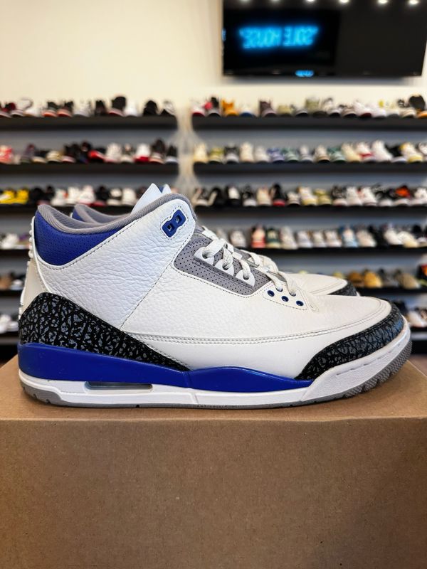 Jordan 3 Racer Blue Size 11.5 Pre-Owned (No Box)