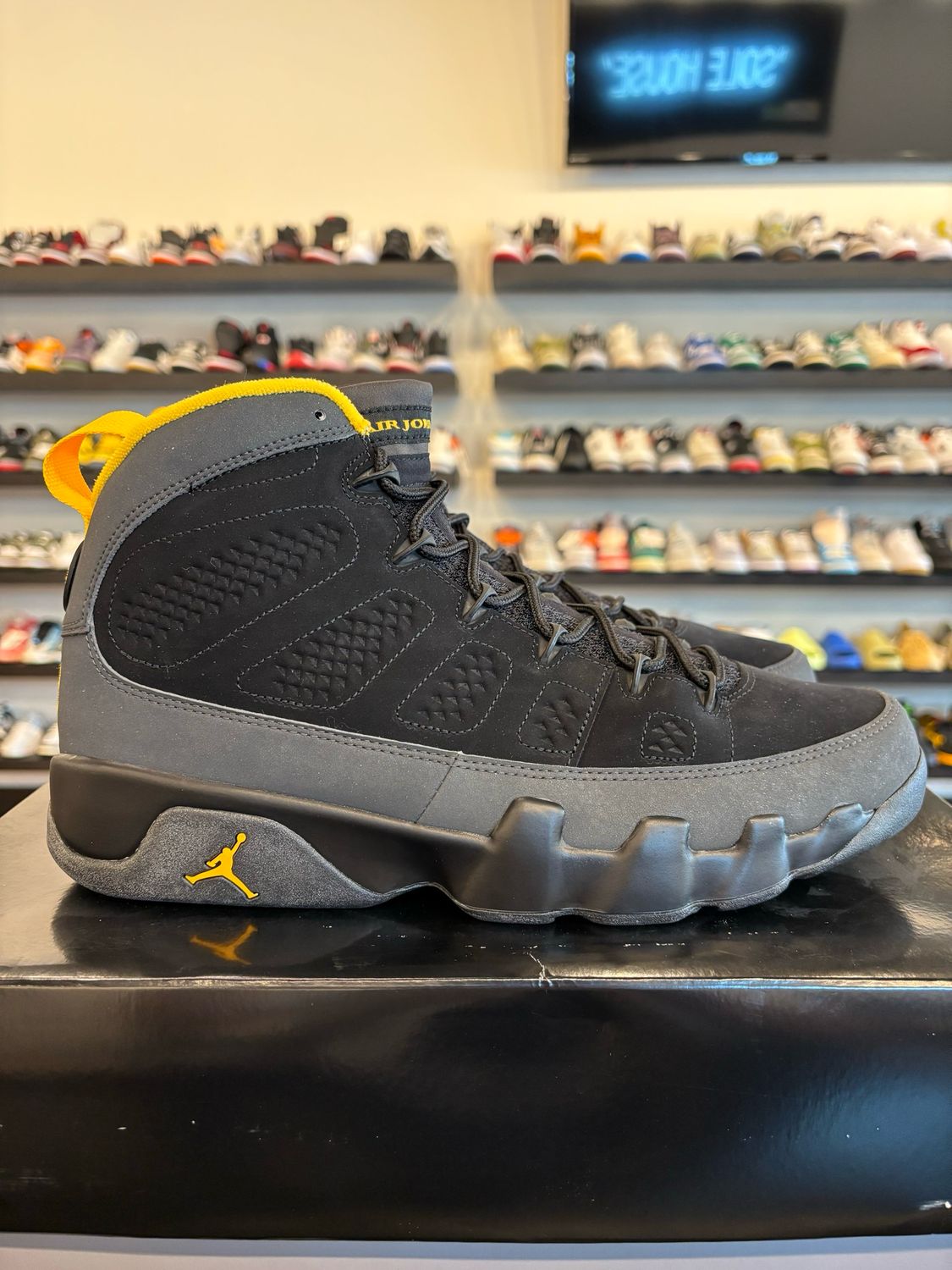 Jordan 9 Charcoal Gold Size 11.5 Brand New