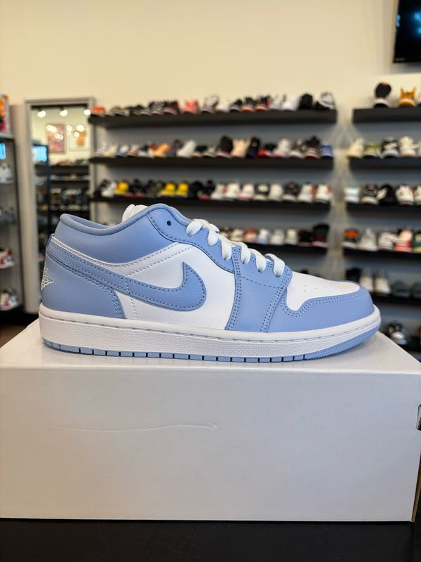 Jordan 1 Low Aluminum Blue Size 8 (9.5W) Brand New