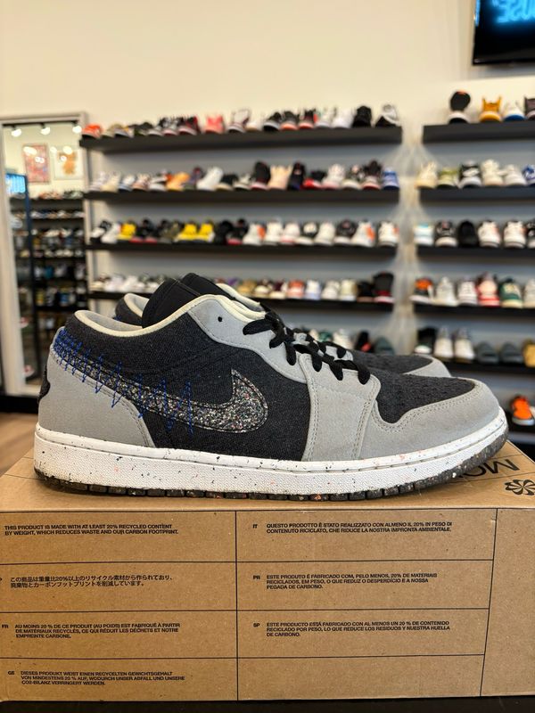 Jordan 1 Low Crater Grey Size 12 Pre-Owned