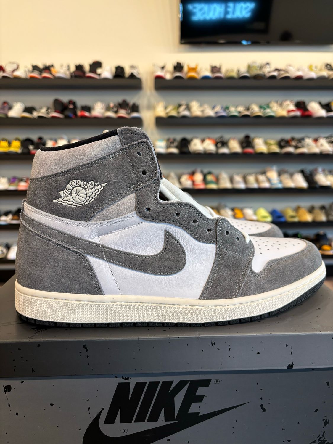 Jordan 1 Washed Black Size 13 Brand New