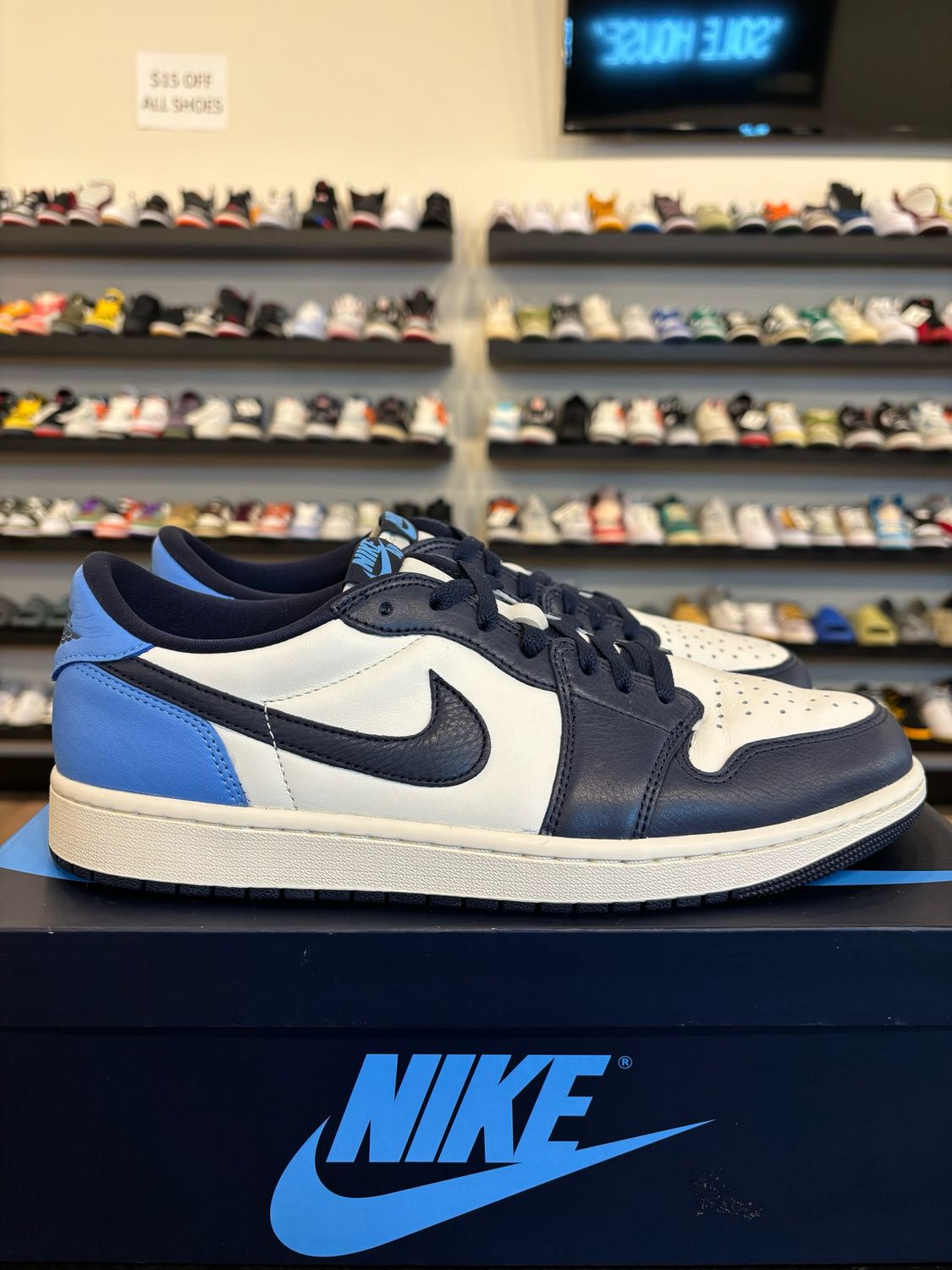 Jordan 1 Low Obsidian Size 12 Pre-Owned