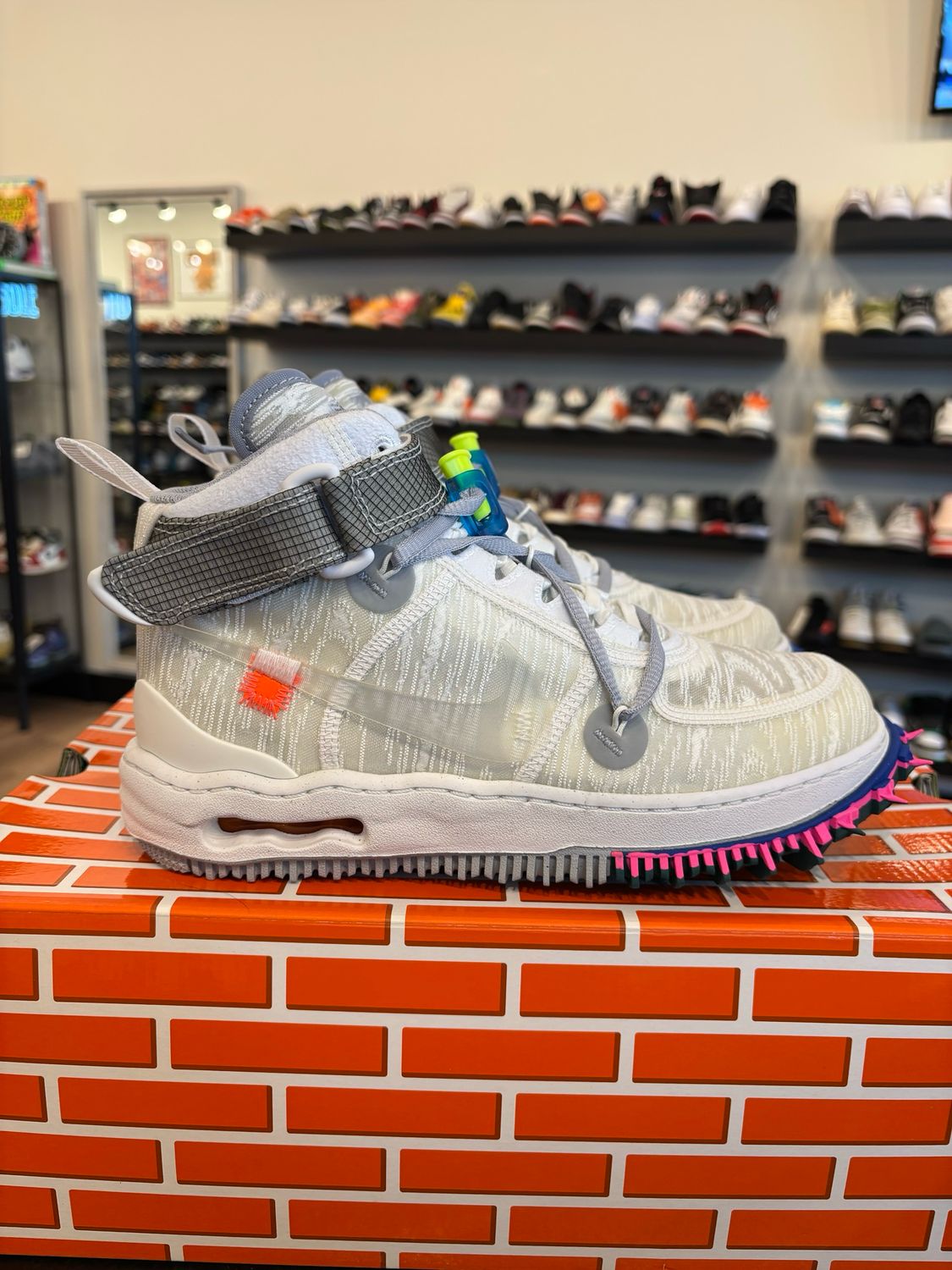 Nike Air Force 1 Mid Off-White White Size 7 (8.5W) Brand New