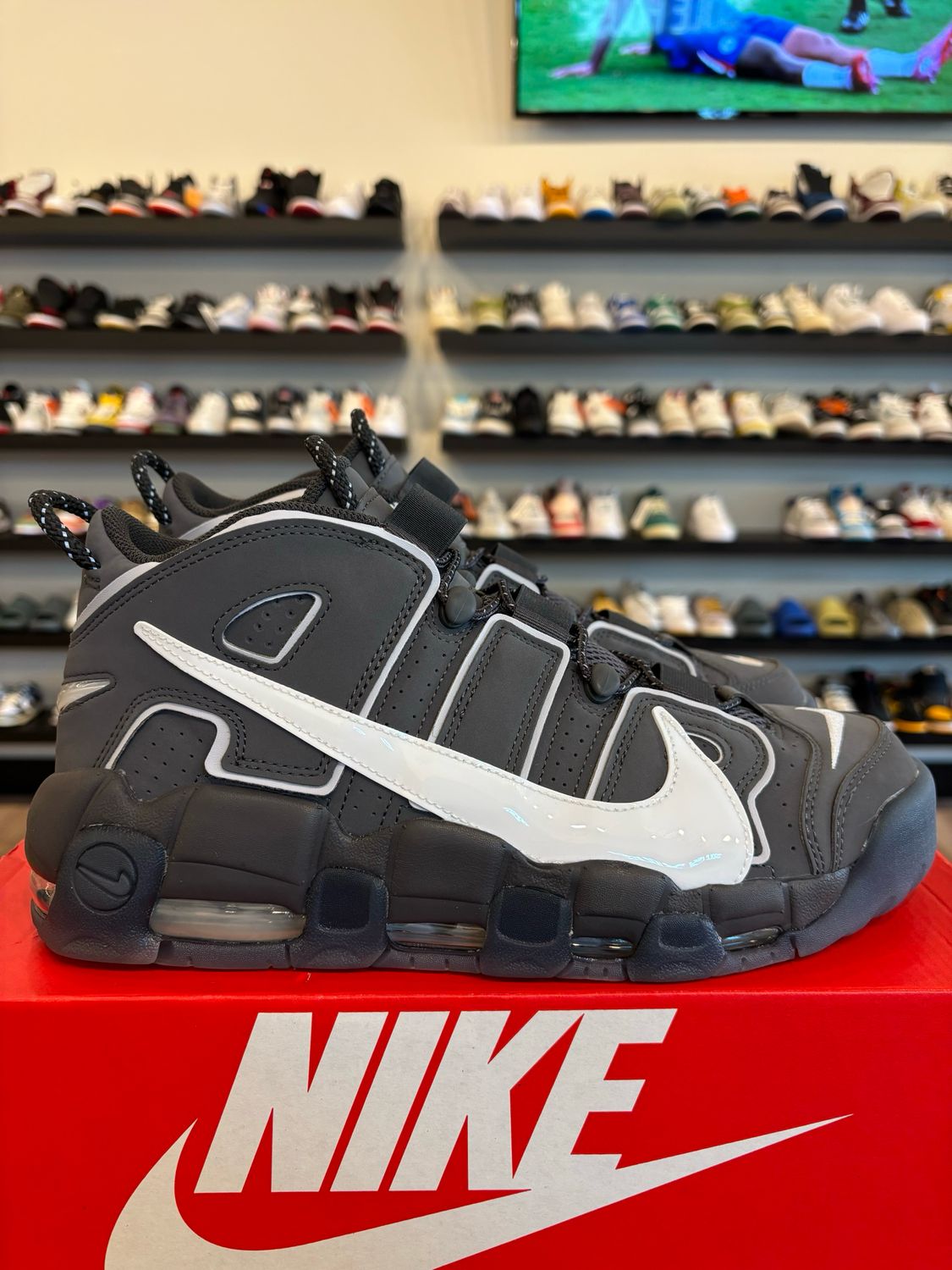 Nike Uptempo Copy Paste Grey Size 11 Brand New