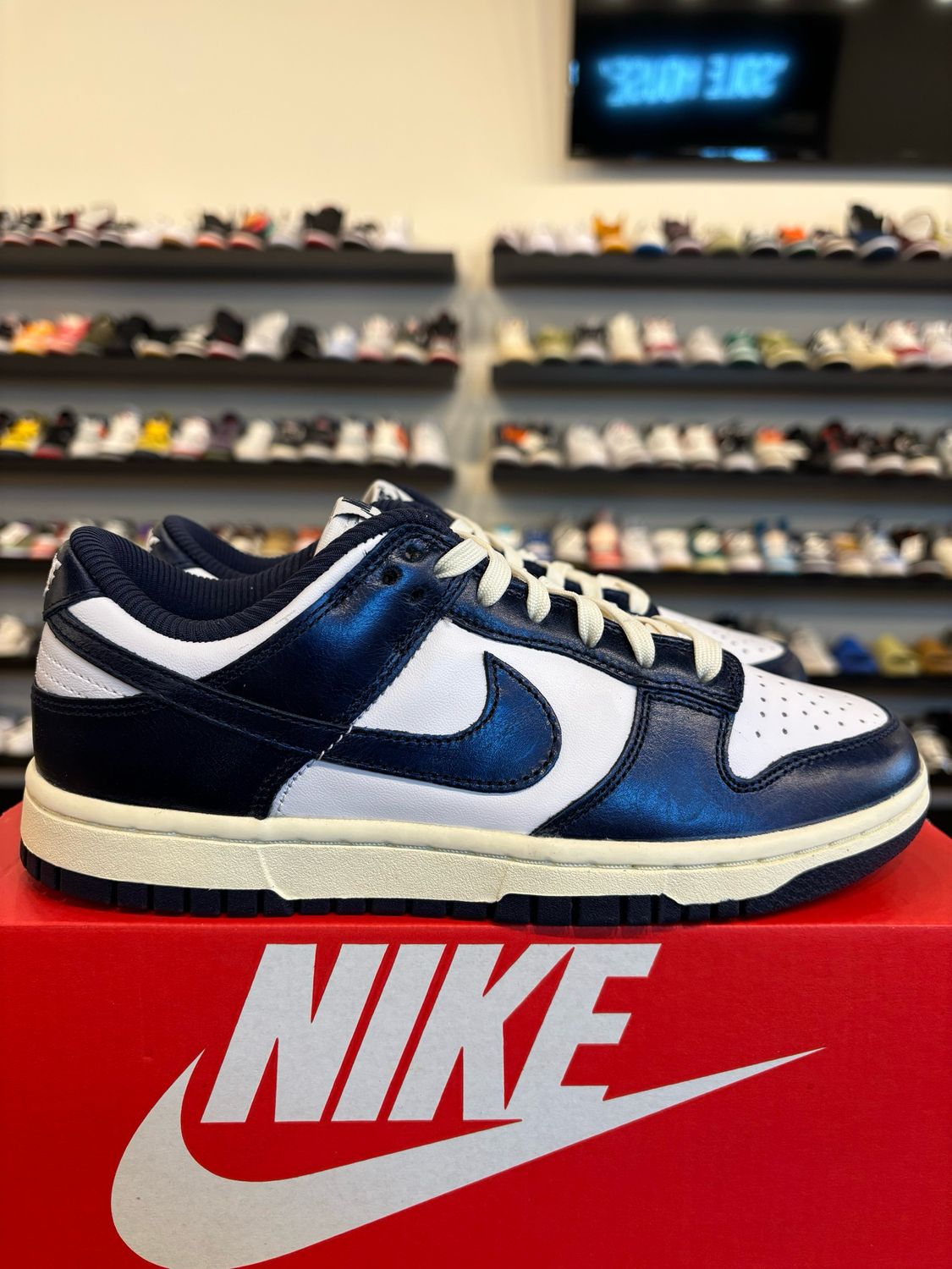 Nike Dunk Low Vintage Navy Size 5.5Y (7W) Brand New