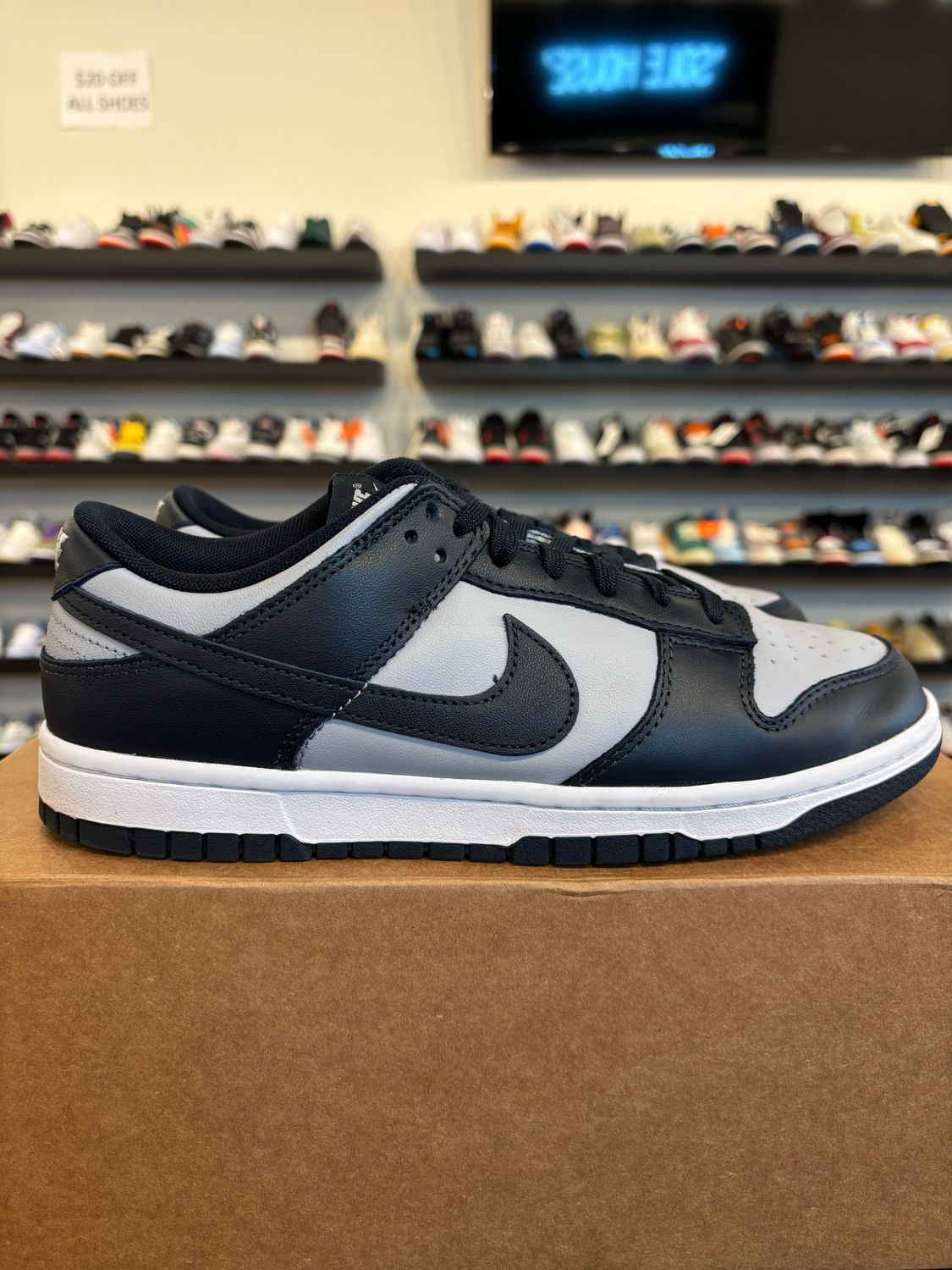Nike Dunk Low Georgetown Size 8.5 Pre-Owned (No Box)
