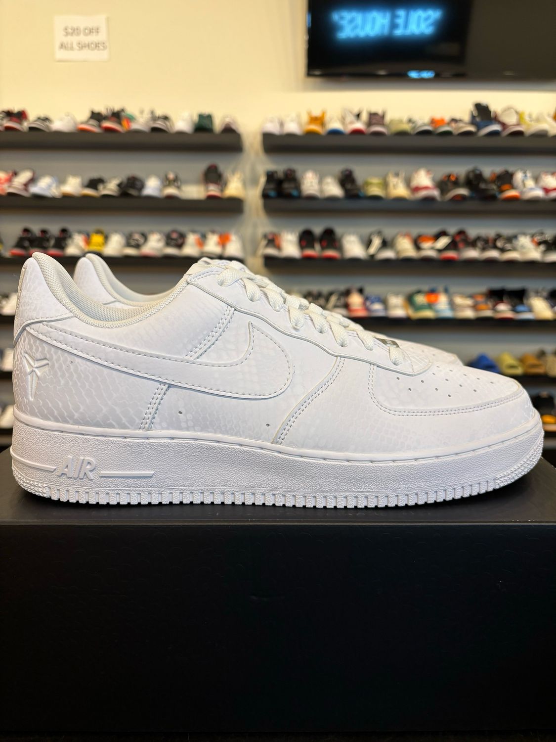 Nike Air Force 1 Kobe White Size 12 Brand New