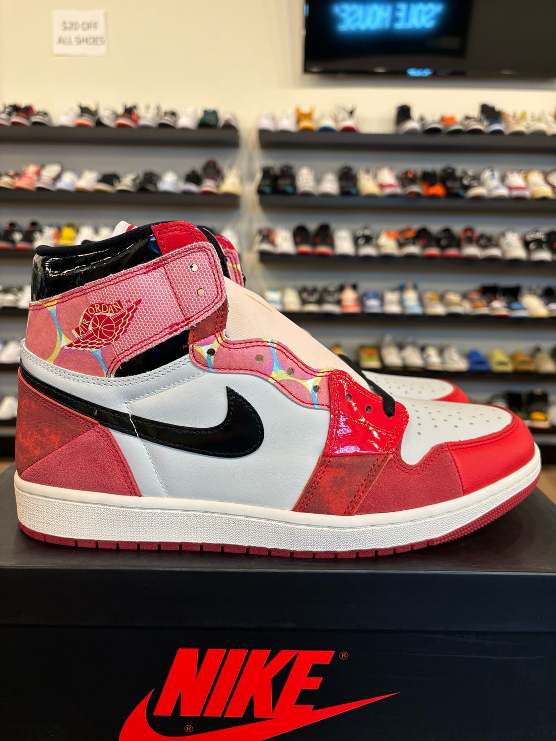 Jordan 1 Spider Man Size 12 Brand New
