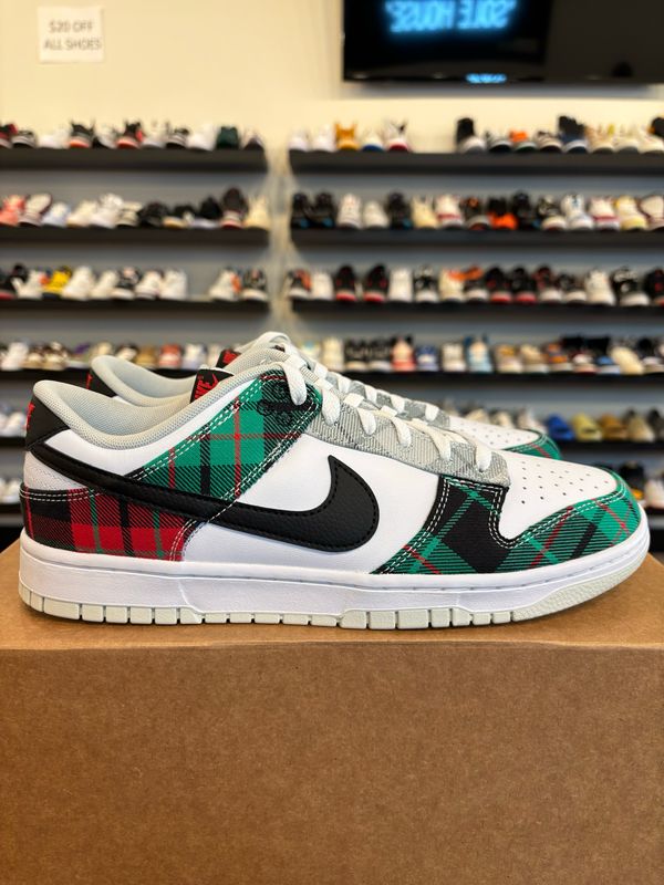 Nike Dunk Low Tartan Plaid Size 10 Brand New (No Box)